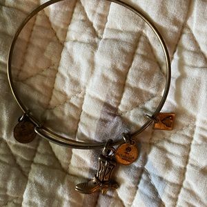 Alex and ani cowboy boot bronze